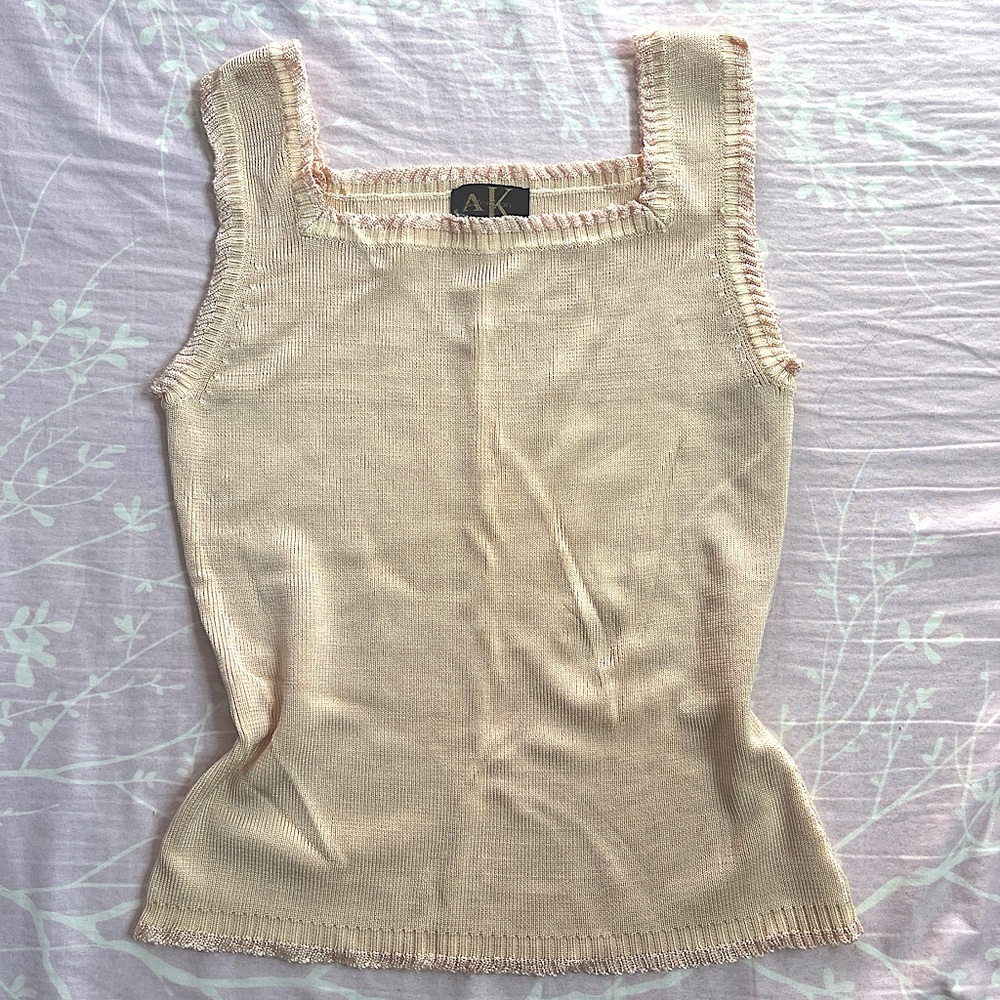 Anne Klein cream tank top